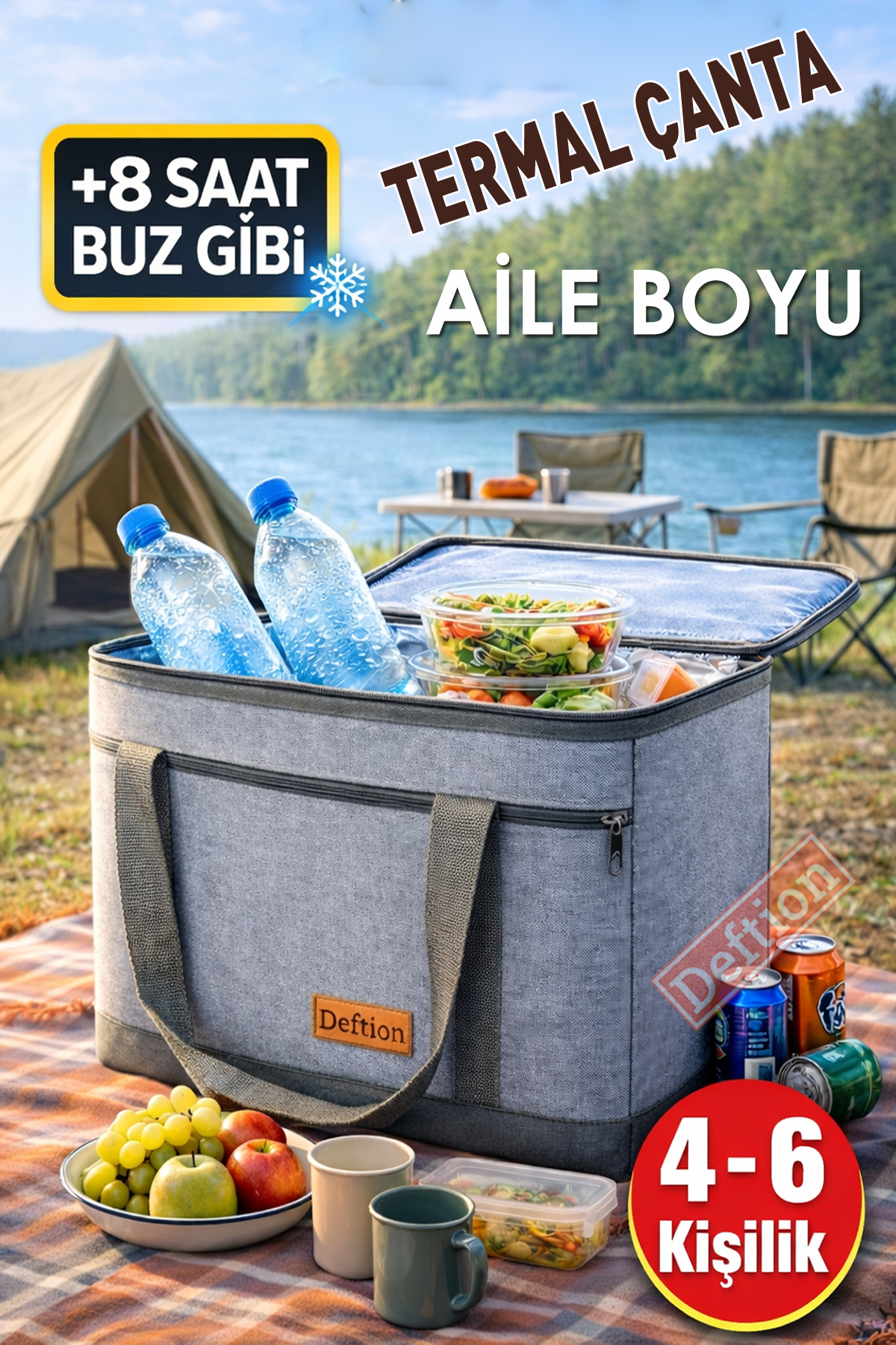Outdoor markaları için promosyon termal çanta üretimi
